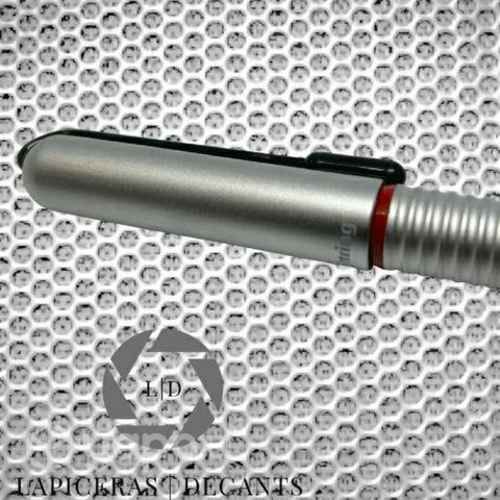 Pluma fuente Rotring 900 plateado mate plumin F