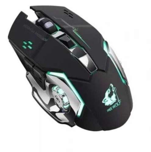 Mouse Gamer Inalámbrico Recargable Free Wolf