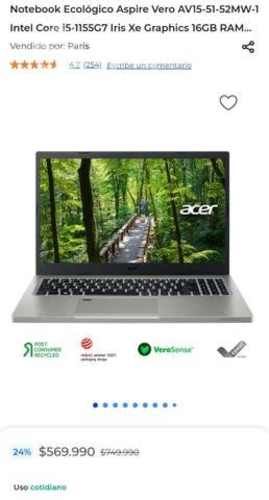 Notebook Acer Aspire Vero