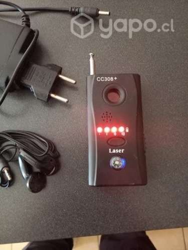 Detector de micrófonos y cámaras espía CC308+