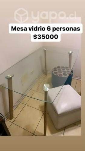 Mesa de vidrio en quinta normal