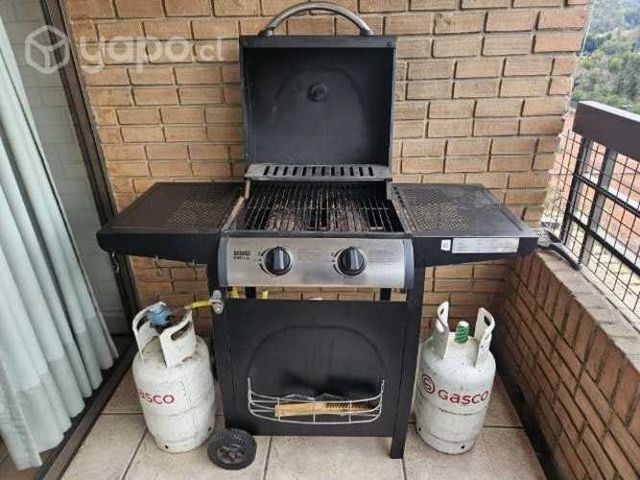 Parrilla 2 quemadores +gas + funda