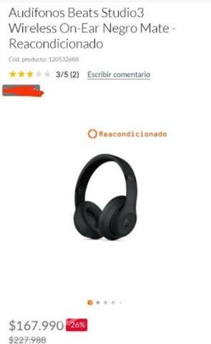 Audífonos Beats Studio 3 Originales