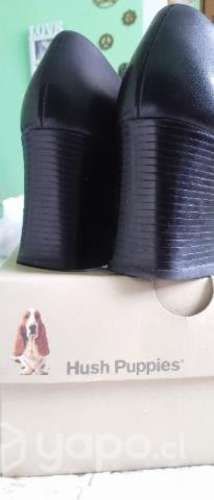Zapato cuero negro Hush Puppies