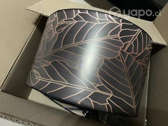 Pantalla lámpara colgante hojas