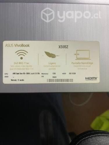 ASUS VivoBook X505ZA-BQ885T