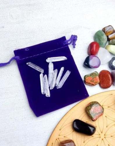 Set Gemoterapia 17 Piedras + Madera + Puntas