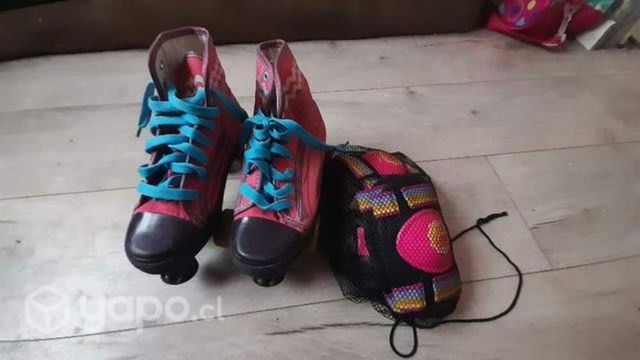 Patines + rodilleras y coderas