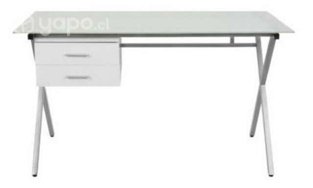 Escritorio de vidrio + dls cajones