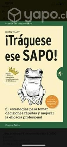 Libro ¡Tráguese ese sapo!