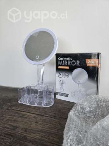 Acrílico de maquillaje espejo led