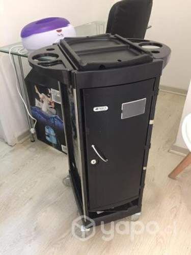 Carro ayudante de peluquería con llave D wave