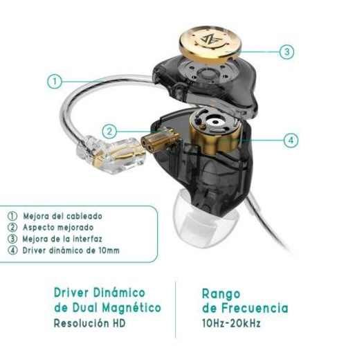 Kz edx pro + espumas y estuche gratis