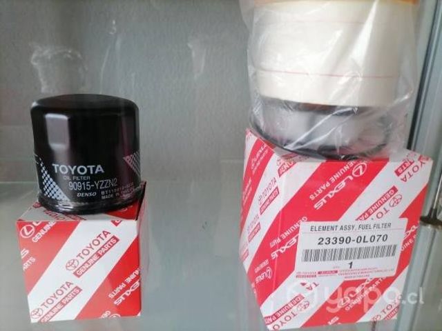 Filtro aceite + filtro petróleo hilux 2016 en adel