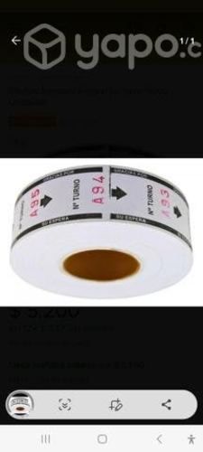 Rollos de Atención Publico Su Turno 3000 Numeros