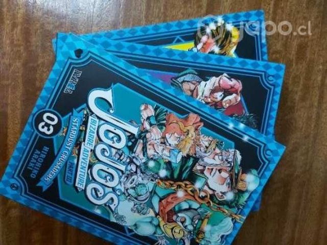 Mangas JOJOS Stardust Crusaders tomos 1, 2 y 3