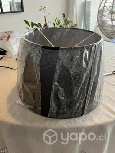 Pantalla para lámpara colgante negra traslúcida