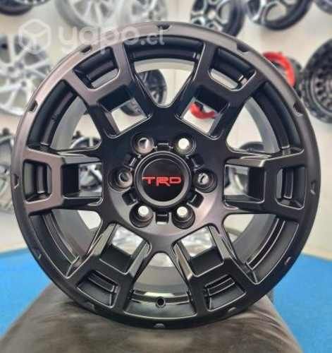 Llantas Aro 17x8 6x139 TRD Negro Mate Toyota y más