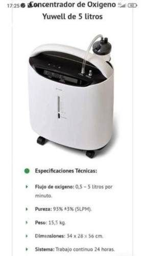 Concentrador de oxigeno 5 litros