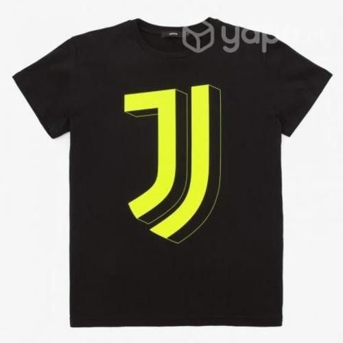 Polera Juventus Logo 3d Yellow