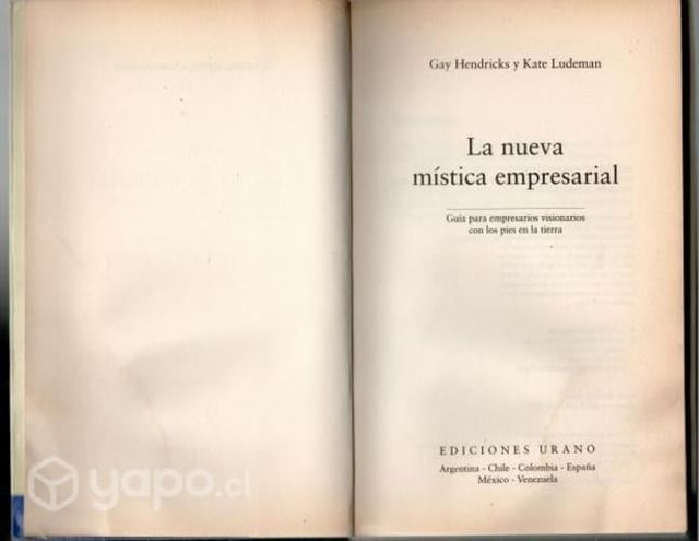 La nueva mística empresarial. Gay Hendricks,