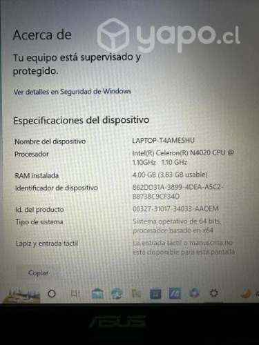 Notebook NUEVO marca ASUS