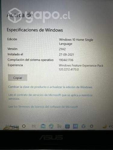 Notebook NUEVO marca ASUS