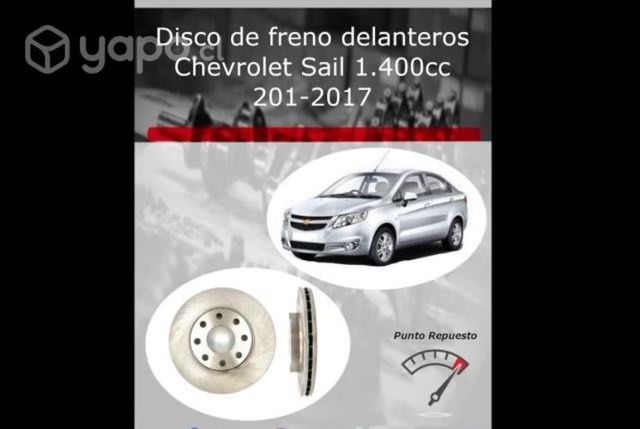 Par de discos de frenos Chevrolet Sail 2011-17