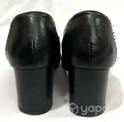 Zapato De Cuero Marca 16 hrs N*38 Negro