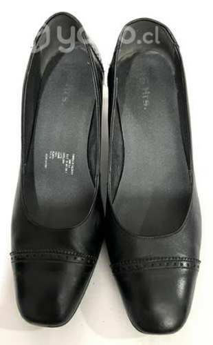 Zapato De Cuero Marca 16 hrs N*38 Negro
