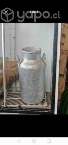 Tarro lechero aluminio con tapa