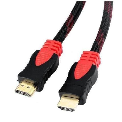 Cable hdmi 5 mts. conector baño oro, malla