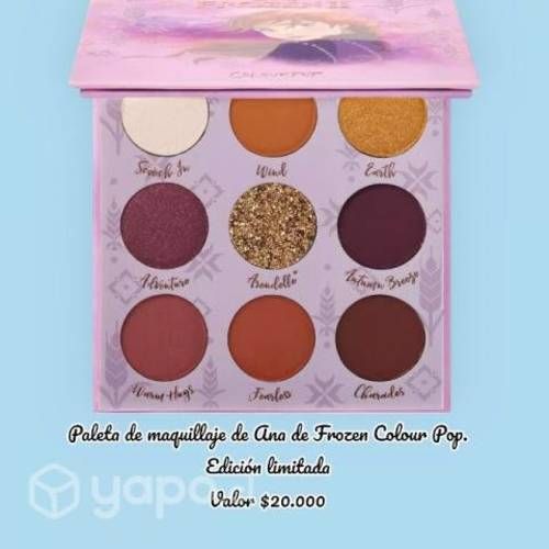 Bello maquillaje Colourpop Ana de Frozen