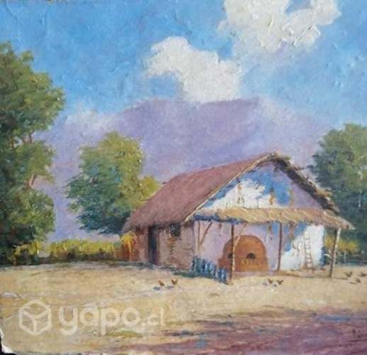 Óleo antiguo A. Orpinas, 40 cm x 30 cm