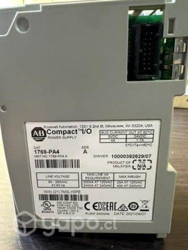 Modulo PLC 1769-PA4 Allen Bradley