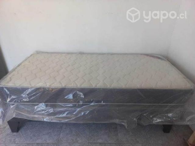 Base y Colchon de 1 plaza