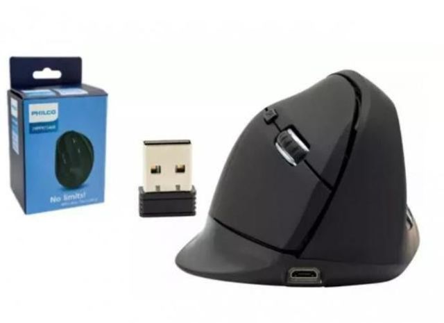 Mouse Inalambrico Philco Vertical Ergonomico 6b 16