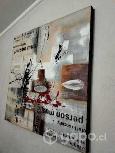 Cuadro de oleo abstracto