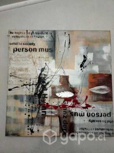 Cuadro de oleo abstracto