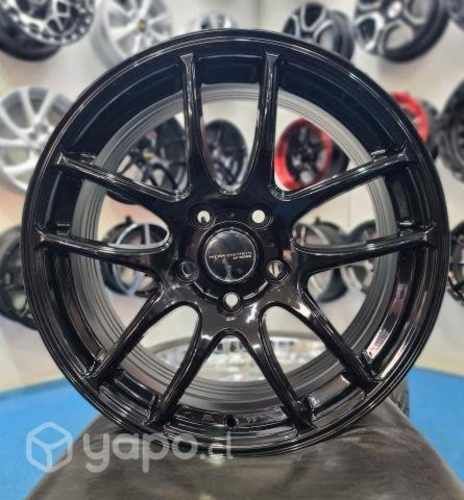 Llantas Aro 17x8 5x114 Negro Brillante Instaladas