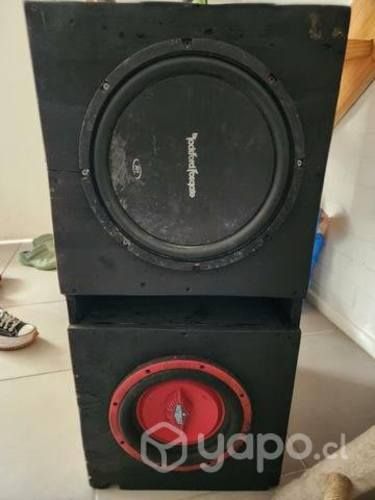 Kit audio subwoofer radio amplificador