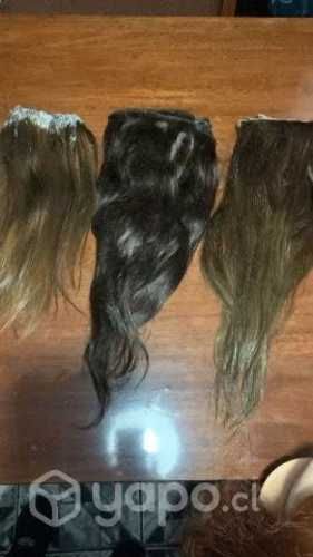 Pelo natural. Cortinas para extensiones