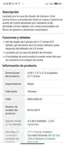 Perfume Versace eros