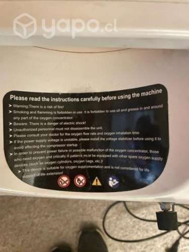 Concentrador de Oxigeno (10 ml/lt)