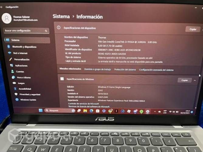 Asus notebook X415