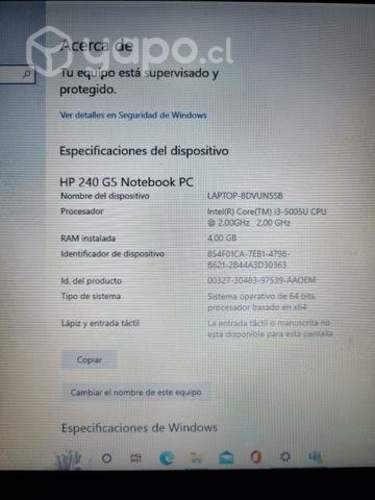 Notebook hp240g5