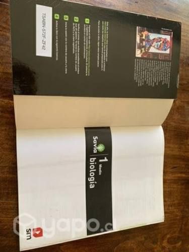 Libro biología primero medio Savia edición SM