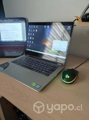 Notebook Lenovo gamer con pantalla touch