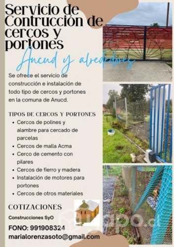 Servicio de cercado de parcelas y obras en Ancud
