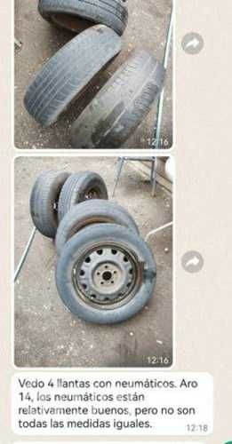 Neumáticos con llantas aro 14, 50 mil x todo